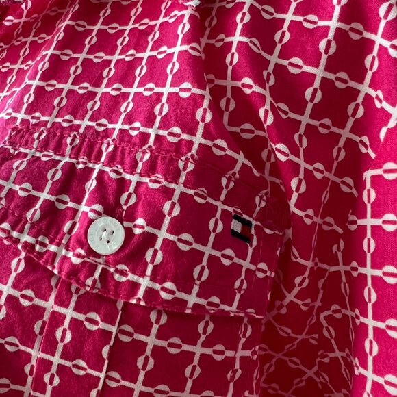 💖 TOMMY HILFIGER Classic Pink 100% Cotton Button Down Shirt - Size XL 💖 - Picture 3 of 11